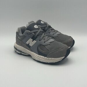 New Balance Gray Mesh & Suede Baby Walker Sneakers